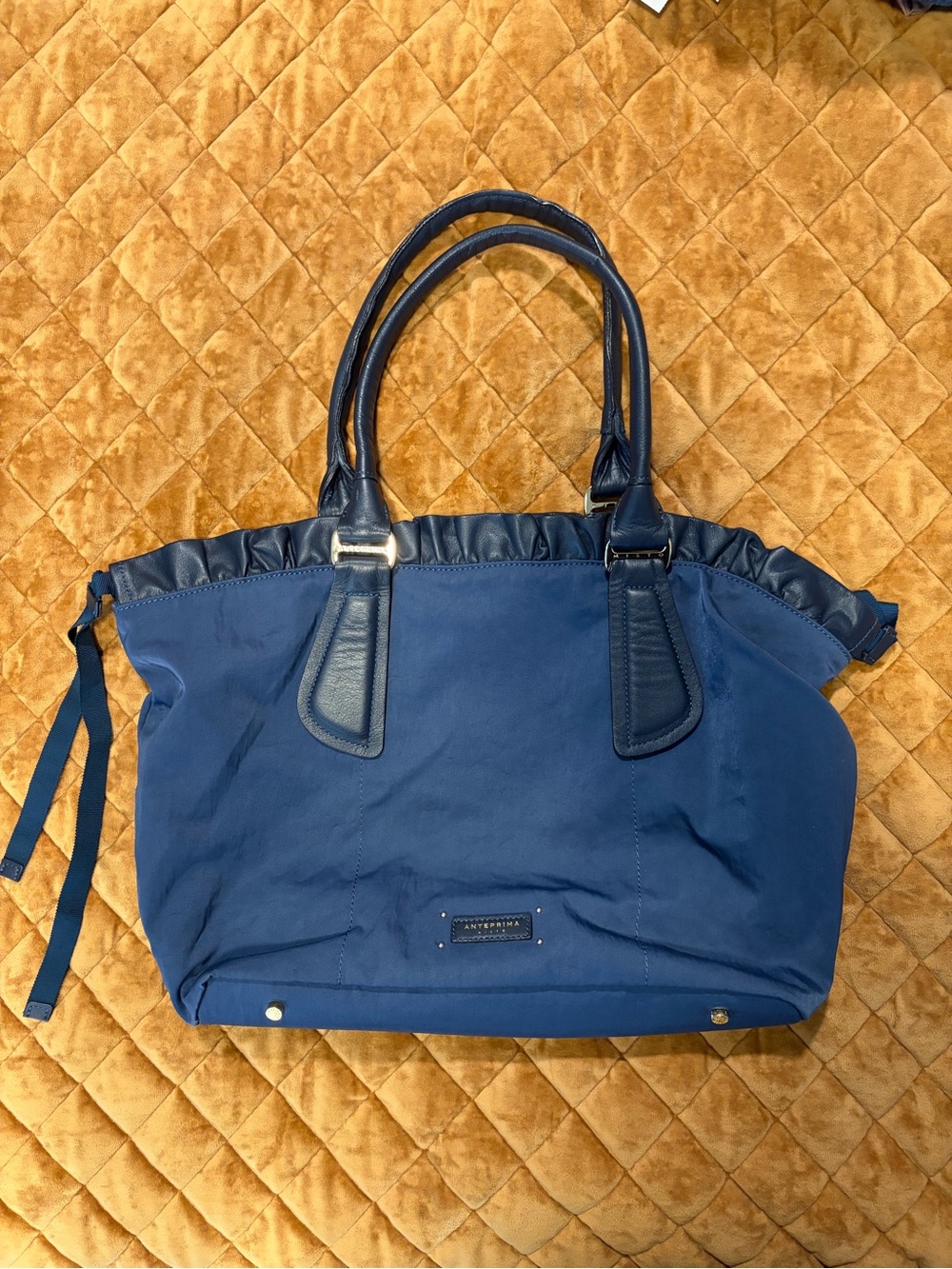 ANTEPRIMA Navy Blue Nylon Body Tote Bag